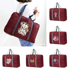 Mask Pattern Travel Bag Unisex Foldable Handbags Organizers