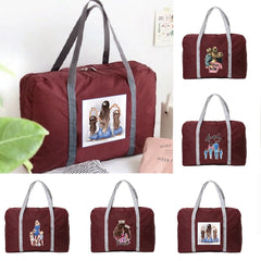 Mom Series Print Travel Bag Foldable Handbags Organizers Large Capacity
