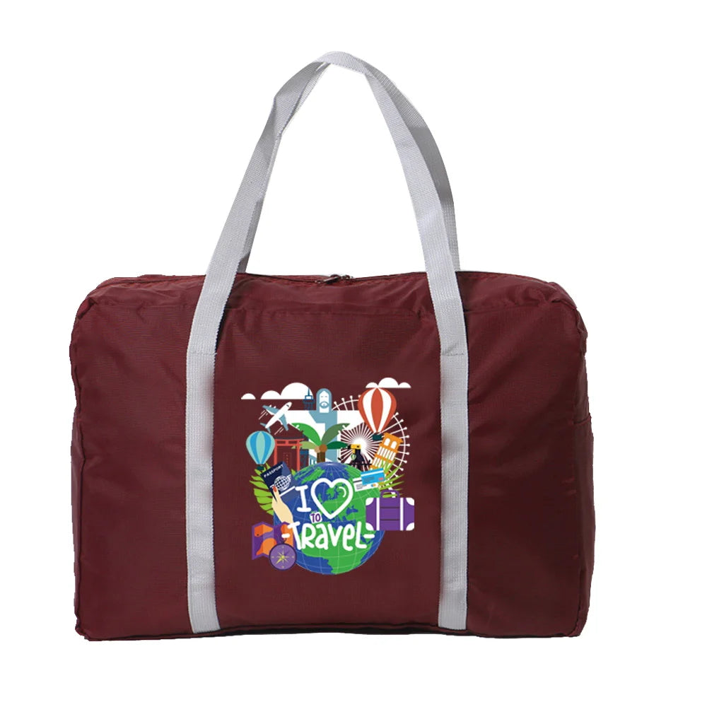 Foldable Unisex Travel Bag Waterproof Handbags - Large Capacity