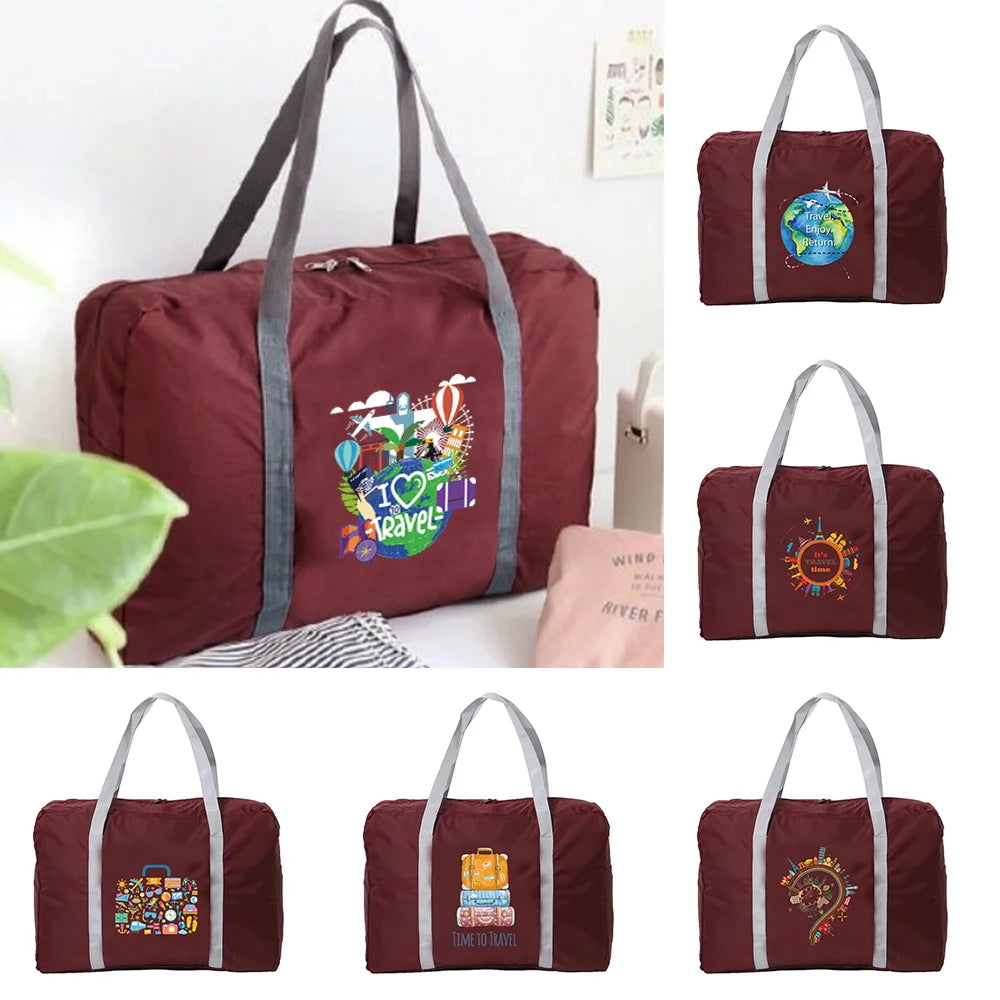 Foldable Unisex Travel Bag Waterproof Handbags - Large Capacity