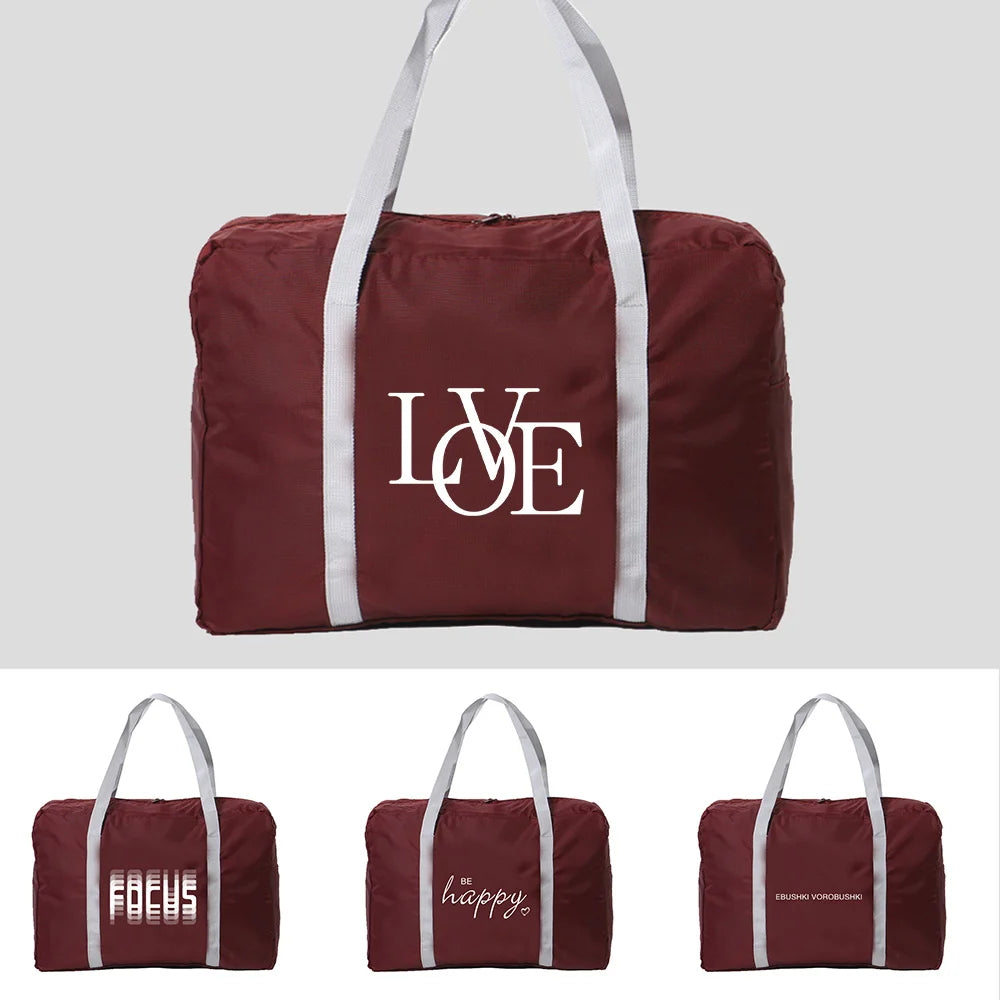 Unisex Folding Handbag Organizers Large Capacity Portable Luggage Bag