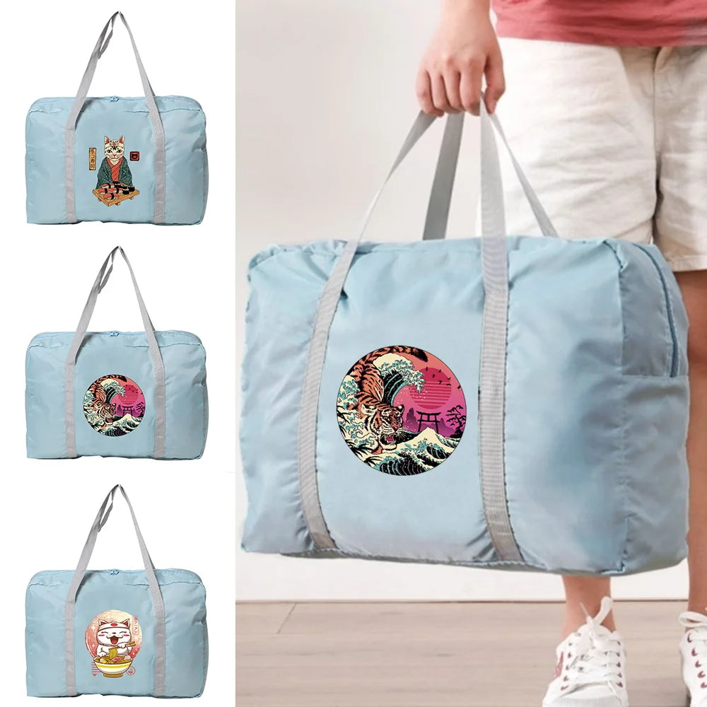Large Capacity Nylon Travel Bag Waterproof Foldable Handbags