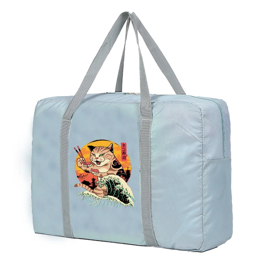 Large Capacity Nylon Travel Bag Waterproof Foldable Handbags