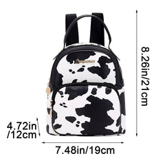 Vintage College Schoolbag Female Backpack Pu Leather Backpacks