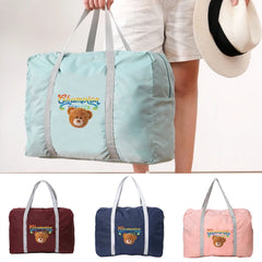Women's Foldable Waterproof Handbag Cartoon Pattern Travel Bag
