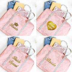 Women's Bride Print Travel Bag Handbag Zipper Storage Organizer