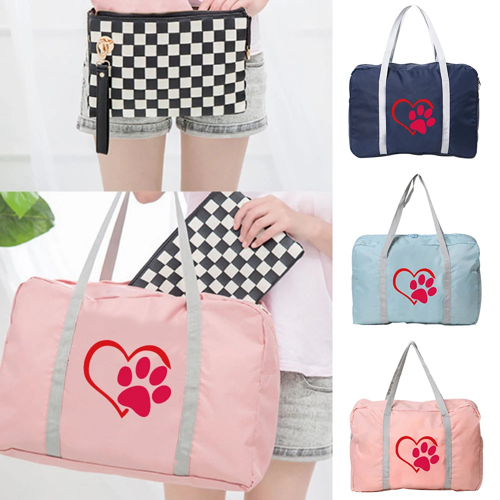 Women's Large Capacity Travel Bag Waterproof Duffle Totes Weekender Bag