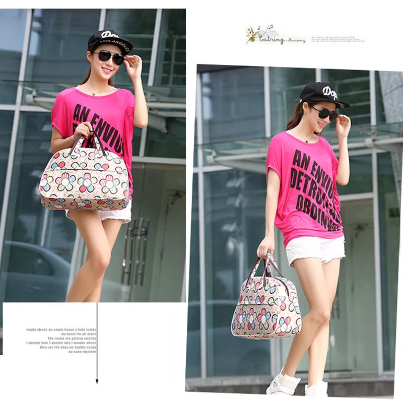 Women's Large Capacity Travel Duffle Bag