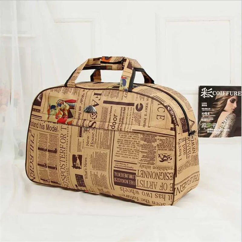 Women Large Capacity Travel Bag, Glamor Girl Duffle Bag