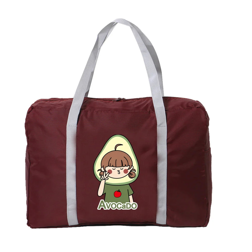 Women's Foldable Yoga Fitness Travel Bag Waterproof Large Capacity Handbag