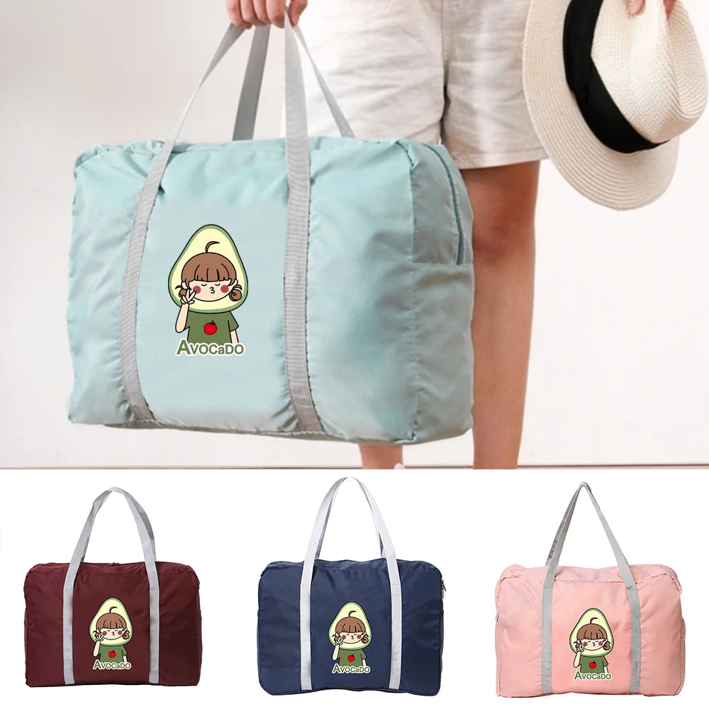 Women's Foldable Yoga Fitness Travel Bag Waterproof Large Capacity Handbag