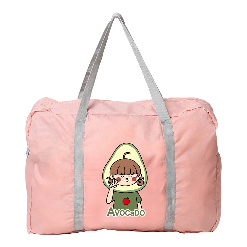 Women's Foldable Yoga Fitness Travel Bag Waterproof Large Capacity Handbag