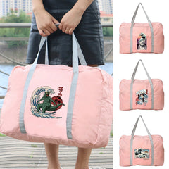 Women's Outdoor Camping Luggage Storage Bag with Wave Print
