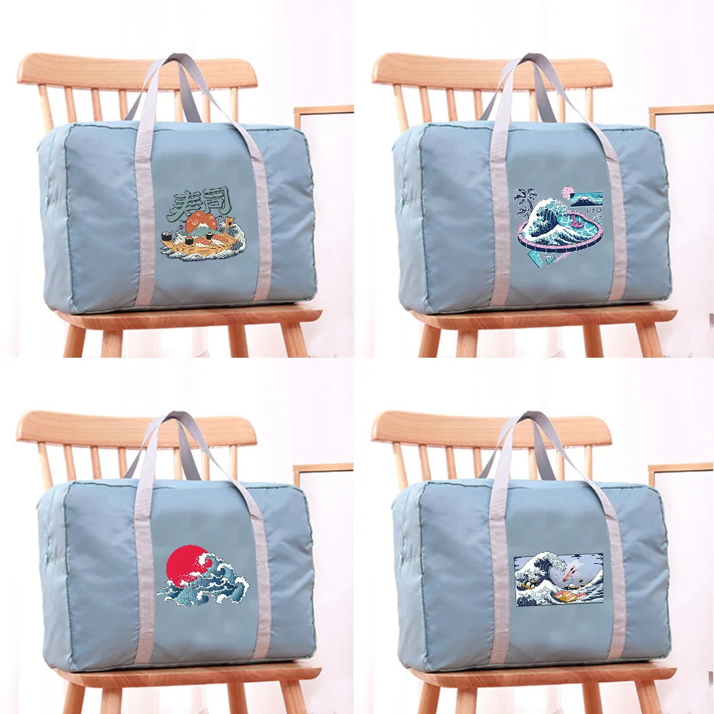 Large Capacity Duffle Bag Unisex Weekend Organizer Foldable Clothes Storage
