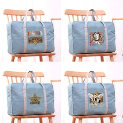 Large Capacity Unisex Leopard Duffle Bag Weekend Organizers
