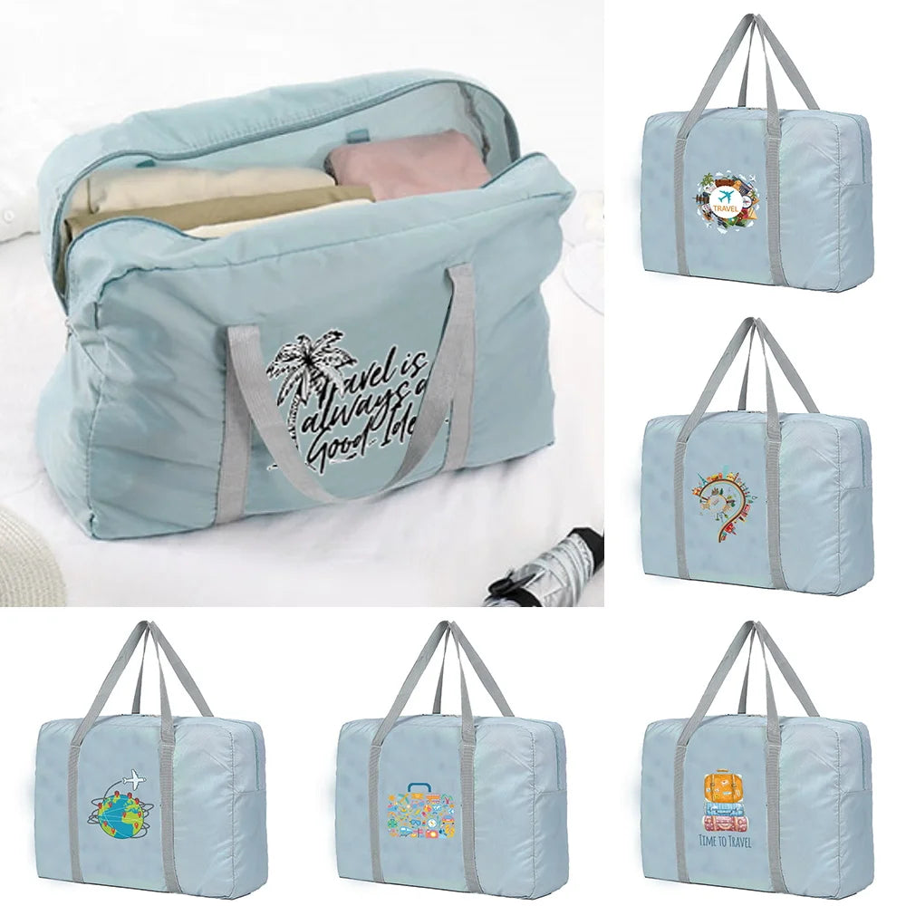 Large Capacity Unisex Duffle Bag Weekend Organizers Travel Pattern