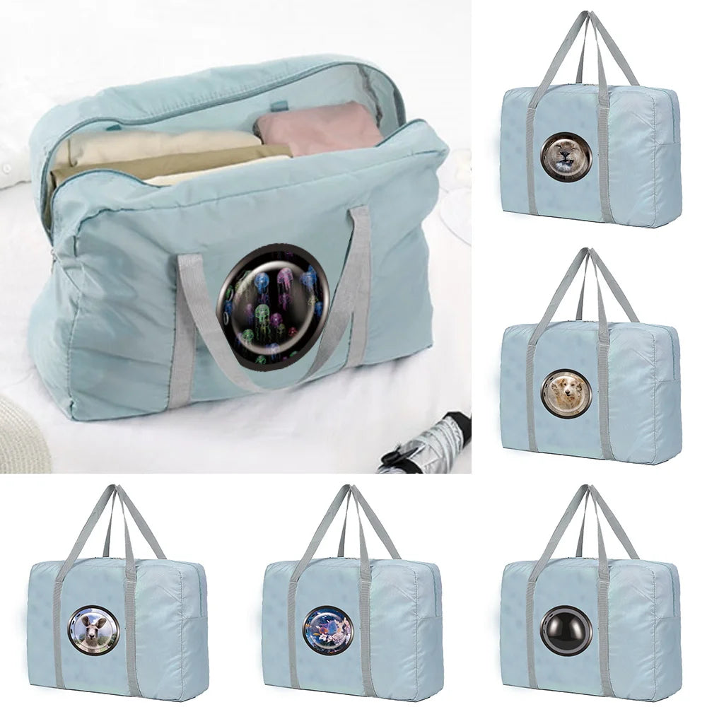 Large Capacity Unisex Duffle Bag Weekend Organizers Clothes Storage Handbags