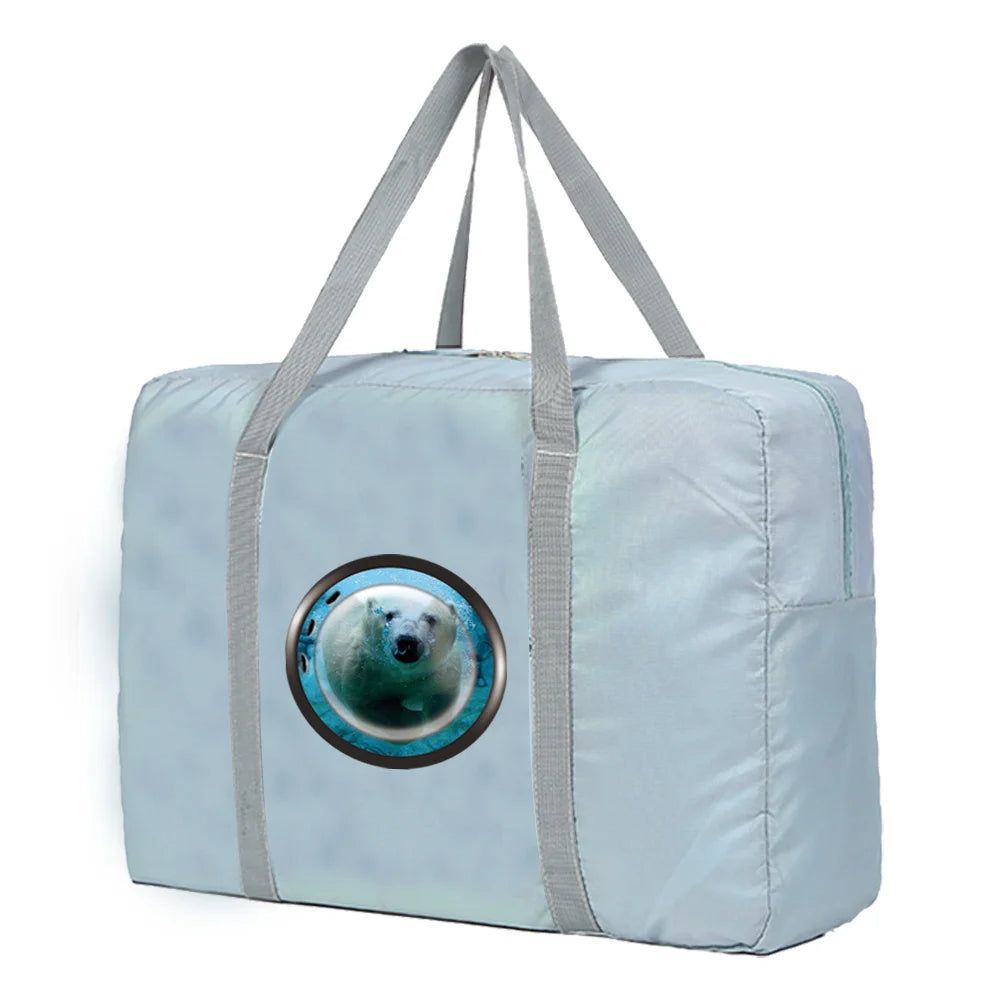 Large Capacity Unisex Duffle Bag Weekend Organizers Clothes Storage Handbags