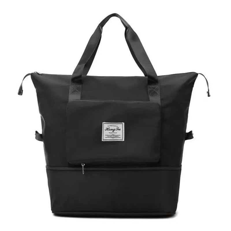 Waterproof Foldable Duffle Bag Large Capacity Travel Tote Shoulder Bag