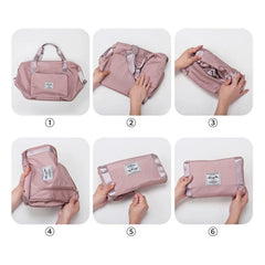 Waterproof Foldable Duffle Bag Large Capacity Travel Tote Shoulder Bag