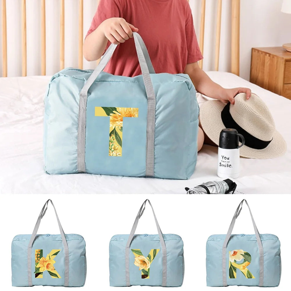 Women's Floral Print Yoga Sports Gym Tote Bag