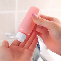 Travel Bottles Set Mini Makeup Cosmetic Refillable Plastic Pressing Spray Bottle