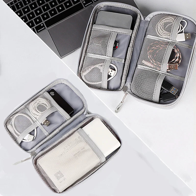 Travel Cable Organizer Bag Digital Storage Case Earphone Charger Pouch