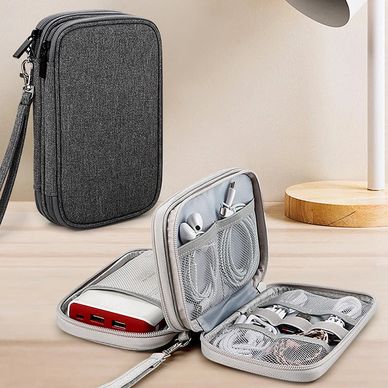 Travel Cable Organizer Bag Pouch Electronics Accessories Carry Case Waterproof