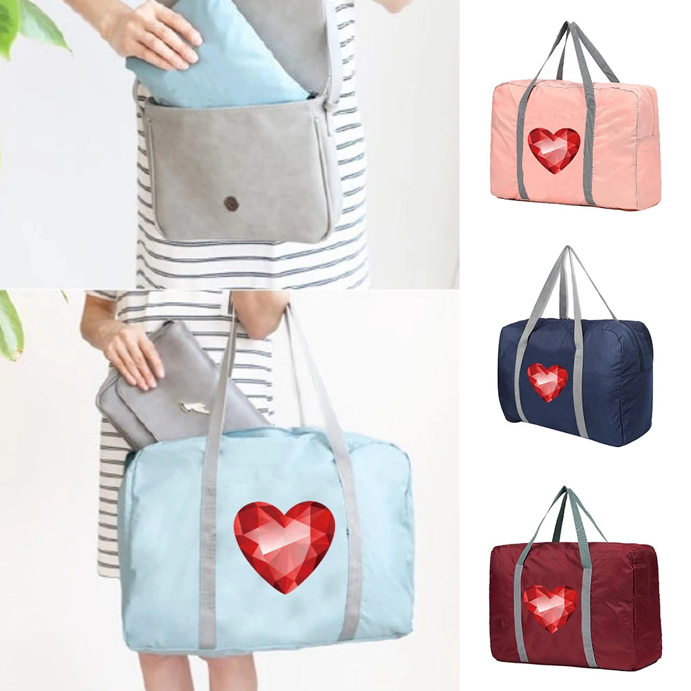 Travel Duffle Storage Bag Luggage Women Men Organizer Packing Pattern