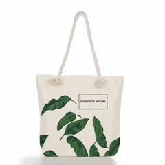 Thick Rope Shoulder Bags Handbags Marbling Tote Bags