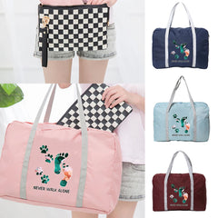 Women's Large Capacity Travel Luggage Bag Waterproof Nylon Handbag