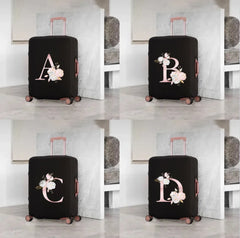 Rose Pink Letter Luggage Cover 18-32 Inch Travel Accessories