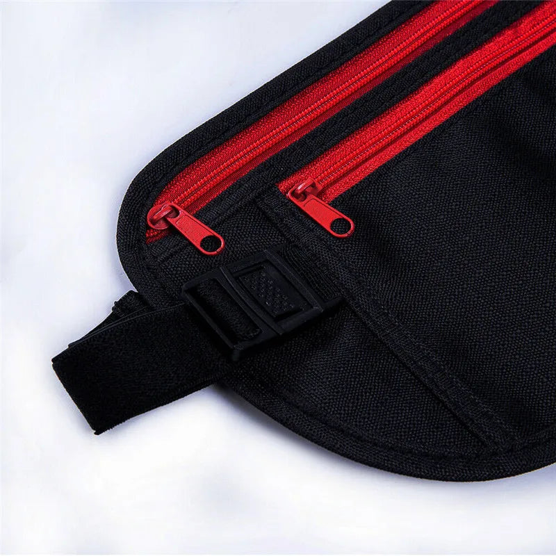 RFID Travel Money Belt Hidden Waist Security Wallet