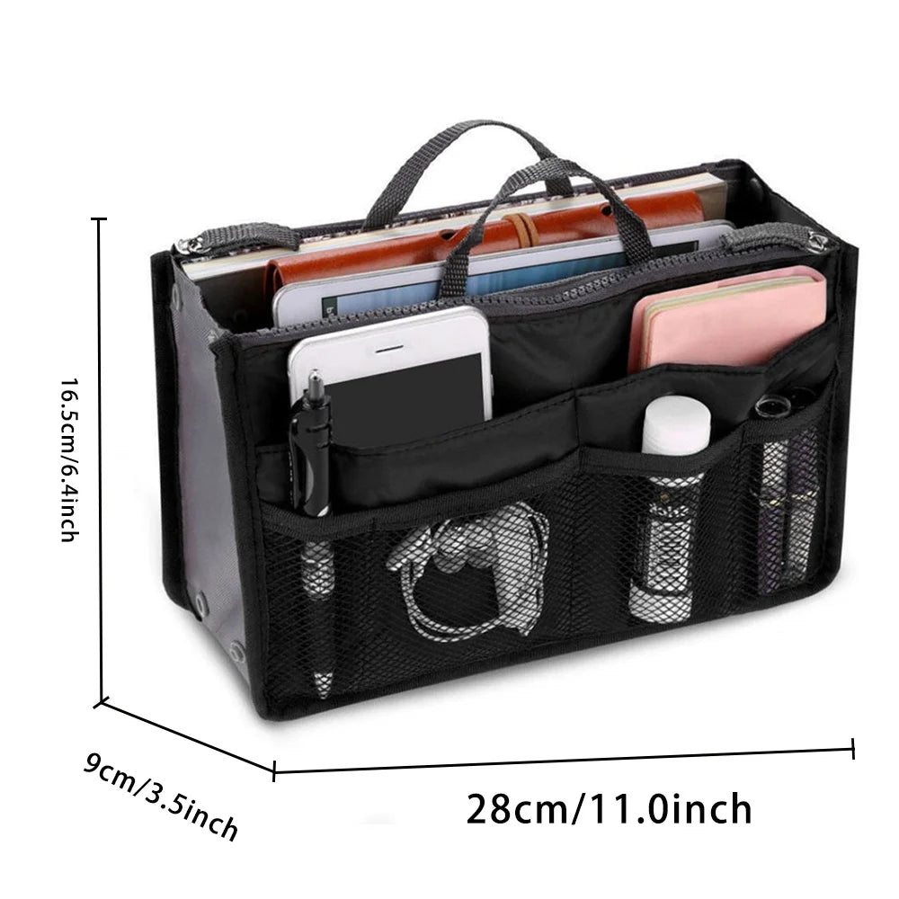 Travel Organizer Insert Bag Canvas Large Liner Lady Cosmetic Bags