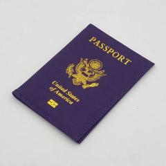 Pink Passport Holder PU Leather Personalised with American Covers for Passport