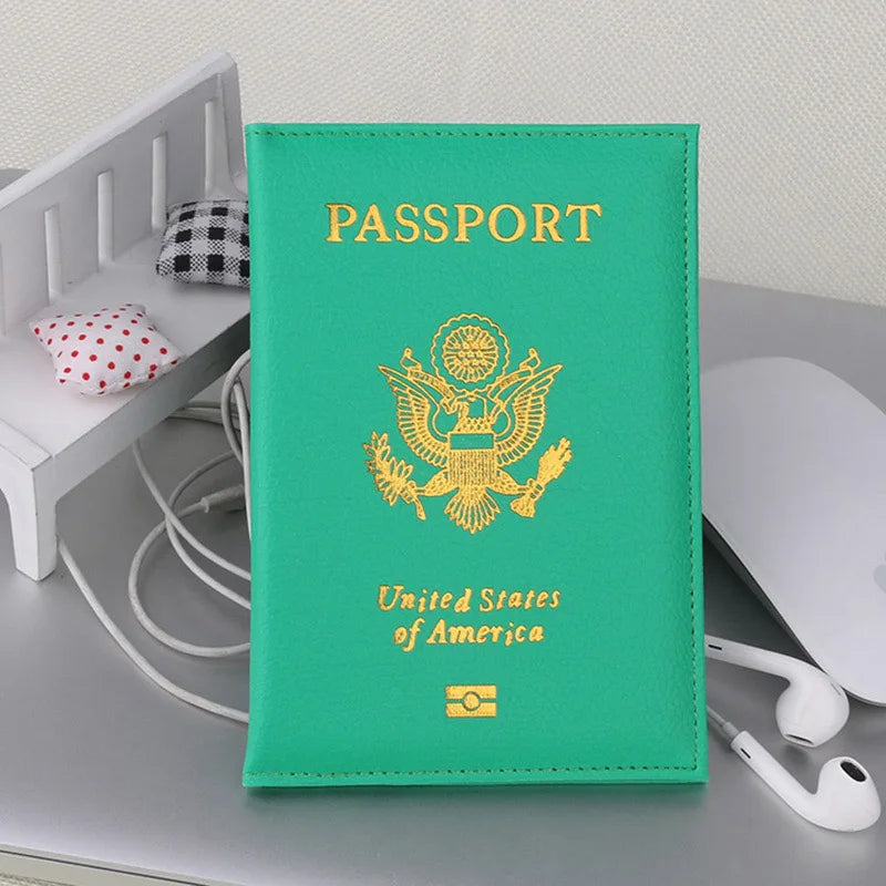 Personalised Pink Passport Cover PU Leather Holder