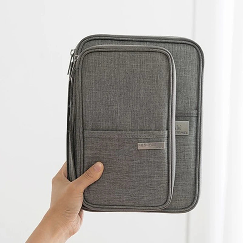 Travel Passport Holder Wallet with Multiple Compartments