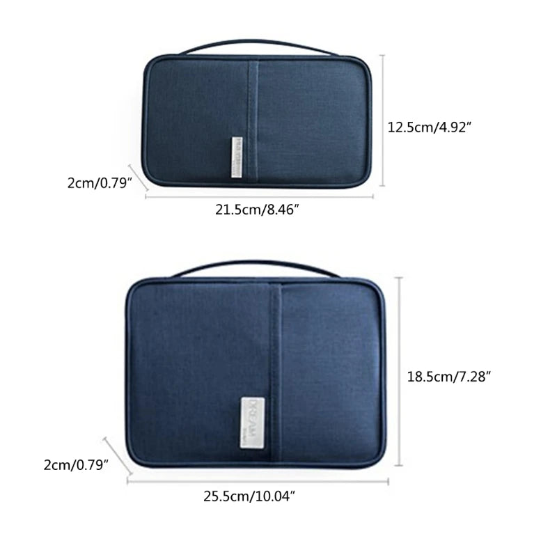Travel Passport Holder Wallet Family Document Organizer