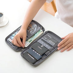 Travel Passport Holder Wallet Family Document Organizer