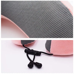 Memory Foam Travel Pillow Neck and Cervical for Airplane Car Office Napping