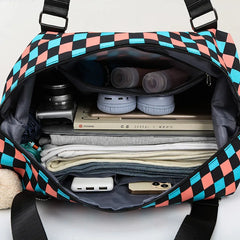 Large Capacity Travel Tote for Women Oxford Duffle Bag