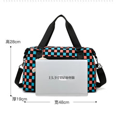 Large Capacity Travel Tote for Women Oxford Duffle Bag
