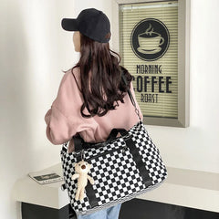 Large Capacity Travel Tote for Women Oxford Duffle Bag