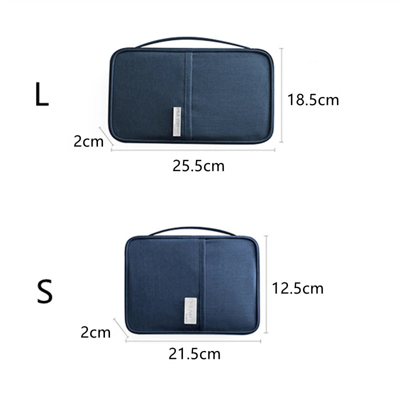 Family Travel Wallet Passport Holder Waterproof Document Case