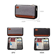 RFID Blocking Family Passport Holder Carry Storage Case