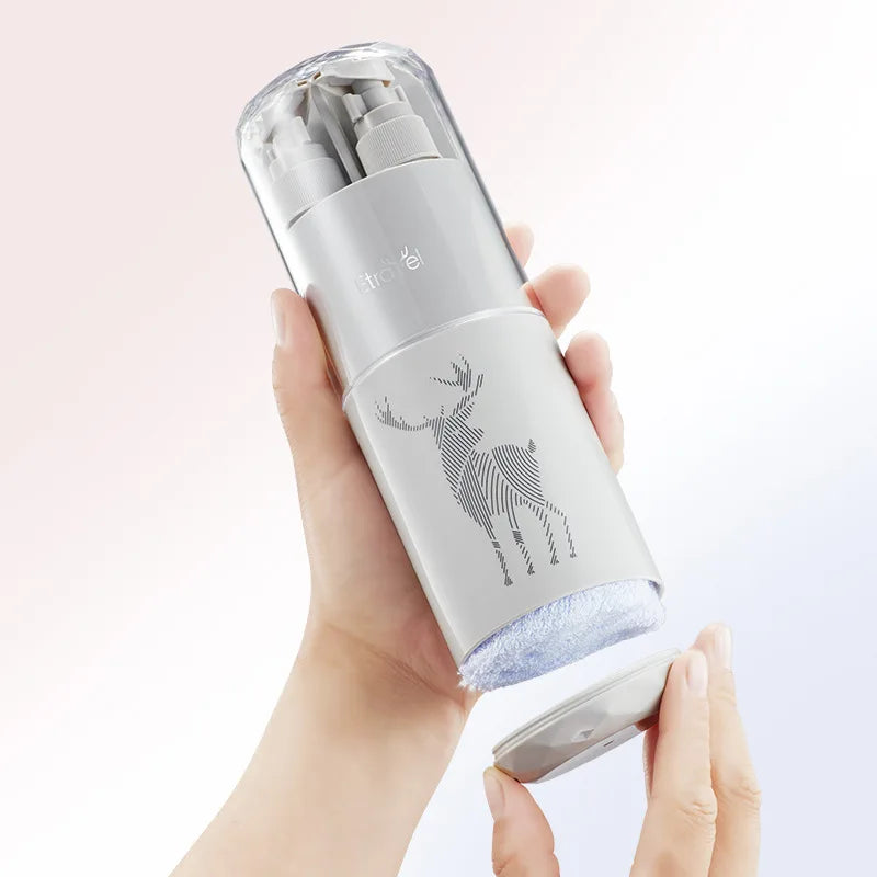 Portable Travel Wash Cup Set Toothbrush Holder Bathroom Toiletries Storage Box