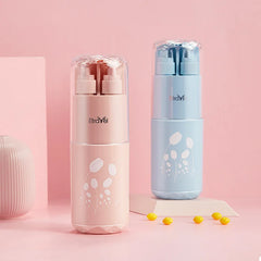 Portable Travel Wash Cup Set Toothbrush Holder Bathroom Toiletries Storage Box
