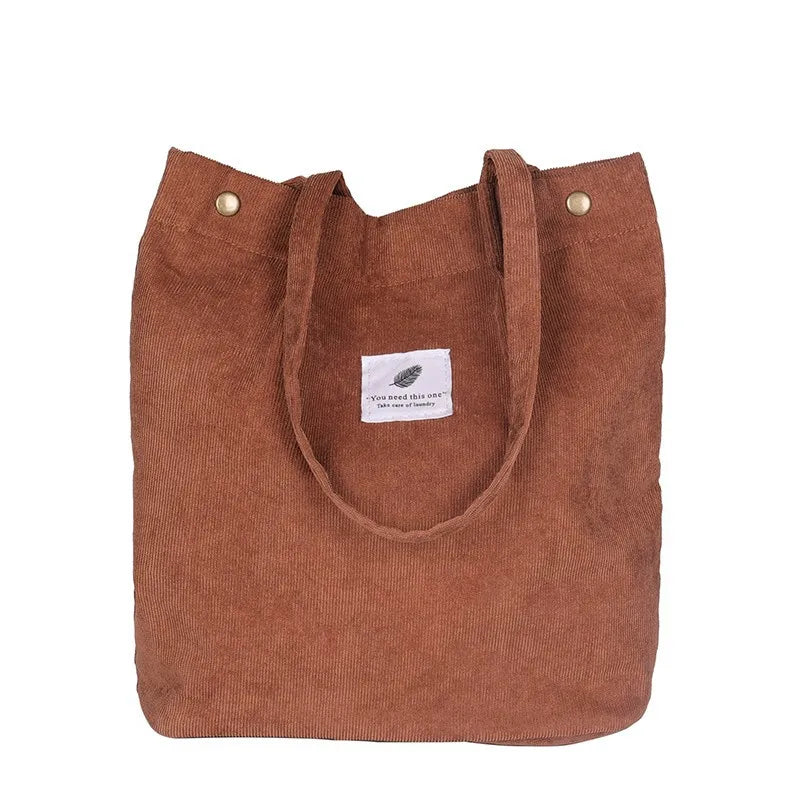 Canvas Shoulder Bag Large Capacity Eco Grocery Tote Handbag