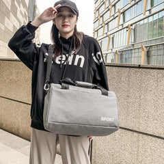 Canvas Duffel Gym Bag Men Women Foldable Weekender Organizer