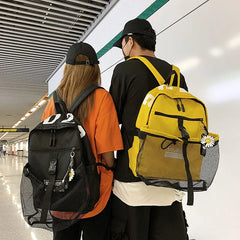 Waterproof College Backpack Girl Boy Schoolbag Teenager Student Basketball Bag